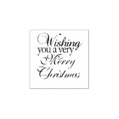 Zeer prettige kerstfeeststempel rubberstempel (Afrduk)