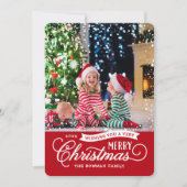 Zeer prettige kerstfoto feestdagenkaart (Voorkant)