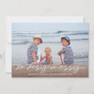 Zeer prettige kersthandgeschreven foto feestdagenkaart