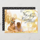 Zeer prettige kerstkaart (Voorkant / Achterkant)