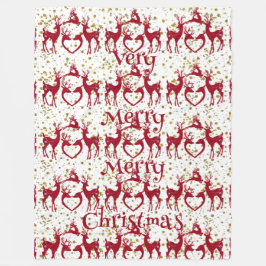 Zeer prettige kerstrenders Red Noordse Scandia Fleece Deken