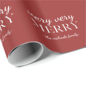 Zeer prettige typografie met de naam Kerstmis Cadeaupapier (Rol Hoek)