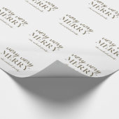 Zeer prettige typografie met de naam Kerstmis Cadeaupapier (Hoek)