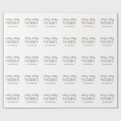 Zeer prettige typografie met de naam Kerstmis Cadeaupapier (Vlak)