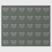 Zeer prettige typografie met de naam Kerstmis Cadeaupapier (Vlak)