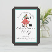 Zeer prettige virtuele kerstfeestdag kaart (Staand voorkant)