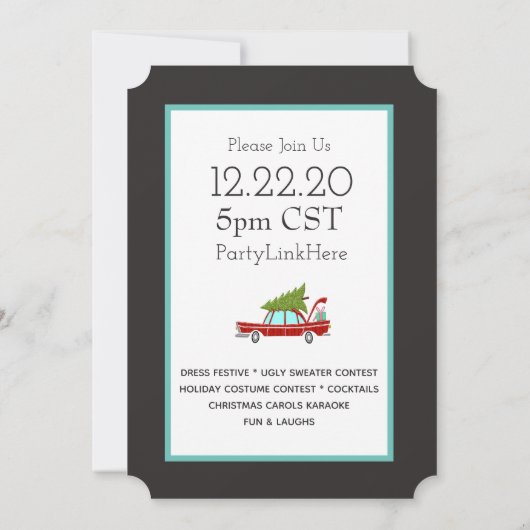 Zeer prettige virtuele kerstfeestdag kaart (Achterkant)