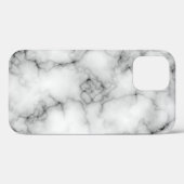 Zeer realistisch wit marmer Case-Mate iPhone case (Achterkant (horizontaal))