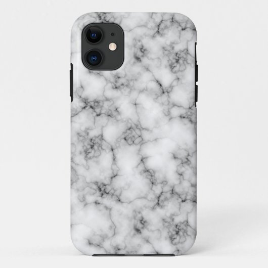 Zeer realistisch wit marmer natuursteen Gedrukt Case-Mate iPhone Case (Achterkant)