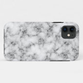 Zeer realistisch wit marmer natuursteen Gedrukt Case-Mate iPhone Case (Achterkant (horizontaal))