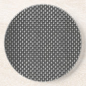 Zeer realistische getextureerde koolstofvezel zandsteen onderzetter (Voorkant)