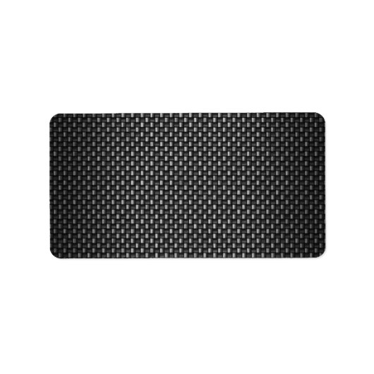 Zeer realistische koolstofvezel geweven etiket (Voorkant)