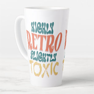 Zeer Retro Licht Giftige Vintage Typografie Latte Mok