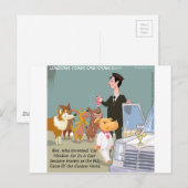 Zeer Rijke Hond Grappig Briefkaart (Voorkant / Achterkant)