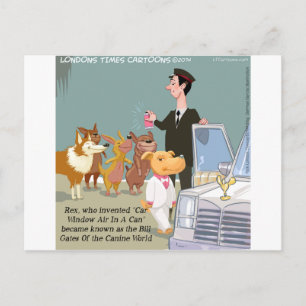 Zeer Rijke Hond Grappig Briefkaart