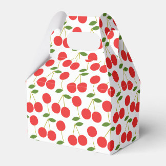 Zeer rode kersenpatroon gunstbox bedankdoosjes