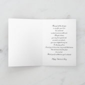 Zeer rode roos "Liefde" Feestdagen Kaart (Binnen)