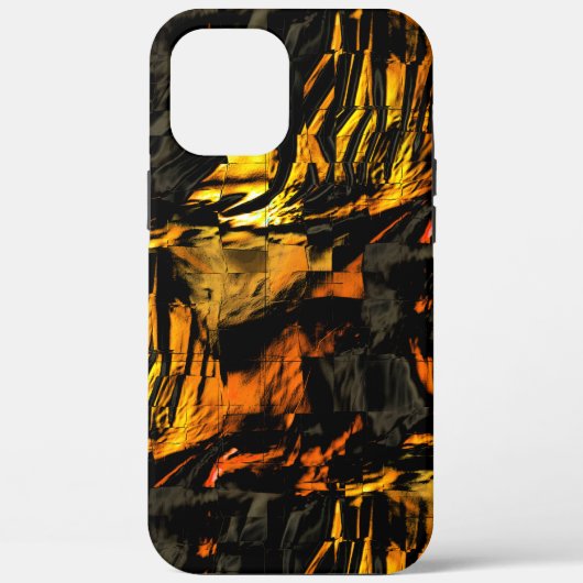 Zeer roestige verbrande gouden, abstracte mozaïek Case-Mate iPhone case (Achterkant)