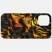 Zeer roestige verbrande gouden, abstracte mozaïek Case-Mate iPhone case (Achterkant (horizontaal))