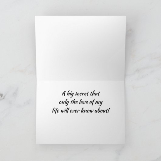 ZEER ROMANTISCHE KERST KAART VOOR MIJN "LIEFDE" (Binnen)