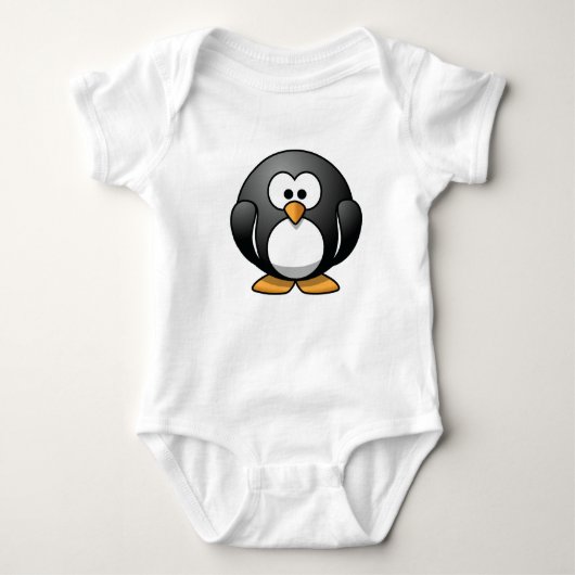 Zeer ronde pinguïn Baby T-shirt (Voorkant)
