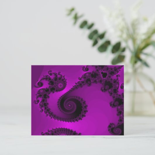 Zeer roze Briefkaart (Staand voorkant)