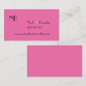 Zeer roze bruiloft Website Informatiekaartje (Voorkant / Achterkant)