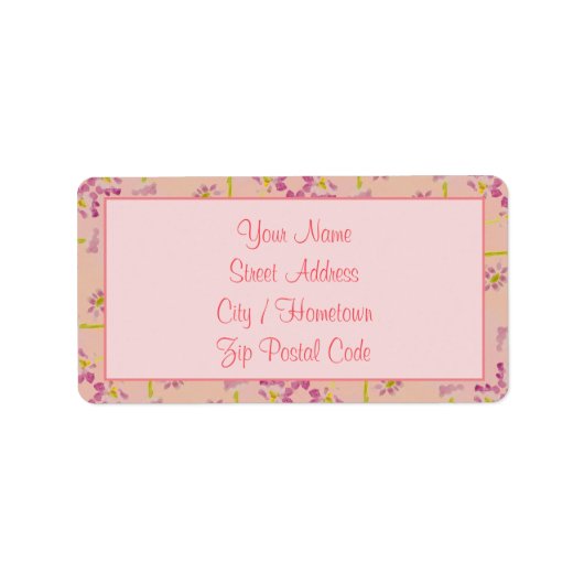 Zeer roze etiket (Voorkant)