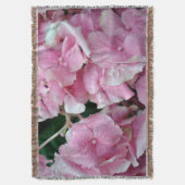 Zeer roze hydrangea deken (Voorkant Verticaal)