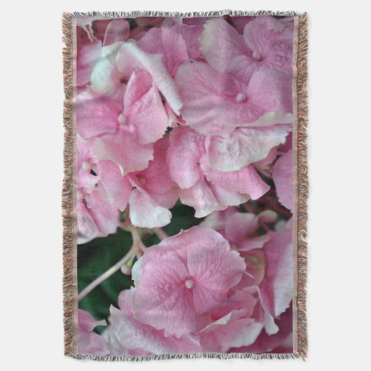 Zeer roze hydrangea deken (Voorkant Verticaal)