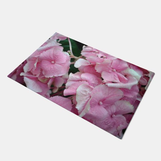 Zeer roze Hydrangea Deurmat (Schuin)