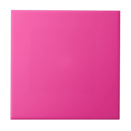 Zeer roze kleur Alleen helder roze Tegeltje (Voorkant)