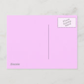 Zeer roze sparen het Roos van de Datum Aankondigingskaart (Achterkant)