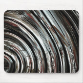 Zeer rustige zilverstrepen of cirkelvormige snijds muismat (Voorkant)