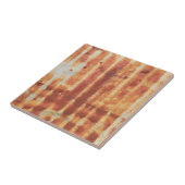 Zeer ruw metalen buitenmuur van een plattelandsuit tegeltje (Zijkant)