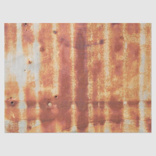 Zeer ruw metalen buitenmuur van een plattelandsuit tissuepapier (Voorkant)