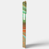 Zeer ruwe oranje digitale textuur, roosterkleurige Case-Mate iPhone case (Achterkant / Rechts)