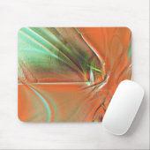 Zeer ruwe oranje digitale textuur, roosterkleurige muismat (Met muis)