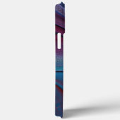 Zeer ruwe royal blue digital texture in aged hut Case-Mate iPhone case (Achterkant / Rechts)