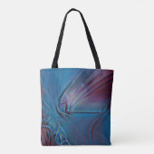 Zeer ruwe royal blue digital texture in aged hut tote bag (Achterkant)