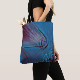 Zeer ruwe royal blue digital texture in aged hut tote bag