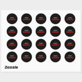Zeer saai ronde sticker (Vel)