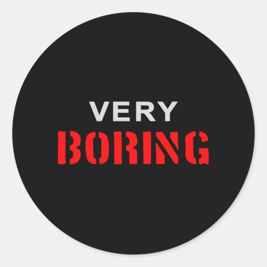 Zeer saai ronde sticker (Voorkant)