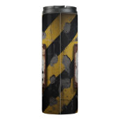 ZEER SARCASTISCH-VOORZICHTIGE AANPAK THERMOSBEKER (Achterkant)