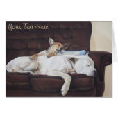 zeer schattig afbeelding van bruine puppy & witte  (Voorkant Horizontaal)