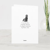 Zeer schattig beagle puppy met mama kaart (Achterkant)