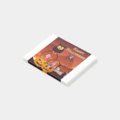 Zeer Schattig Gelukkig Halloween-ontwerp Post-it® Notes (Schuin)