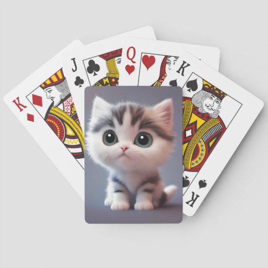 Zeer schattig kitten pokerkaarten (Achterkant)