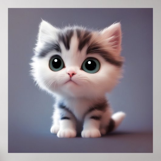 Zeer schattig kitten poster (Voorkant)