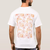 zeer schattige bloemen ontwerp T-shirt (Achterkant)